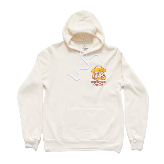 Pompompurin Adult Cozy Club Hoodie (Ivory)