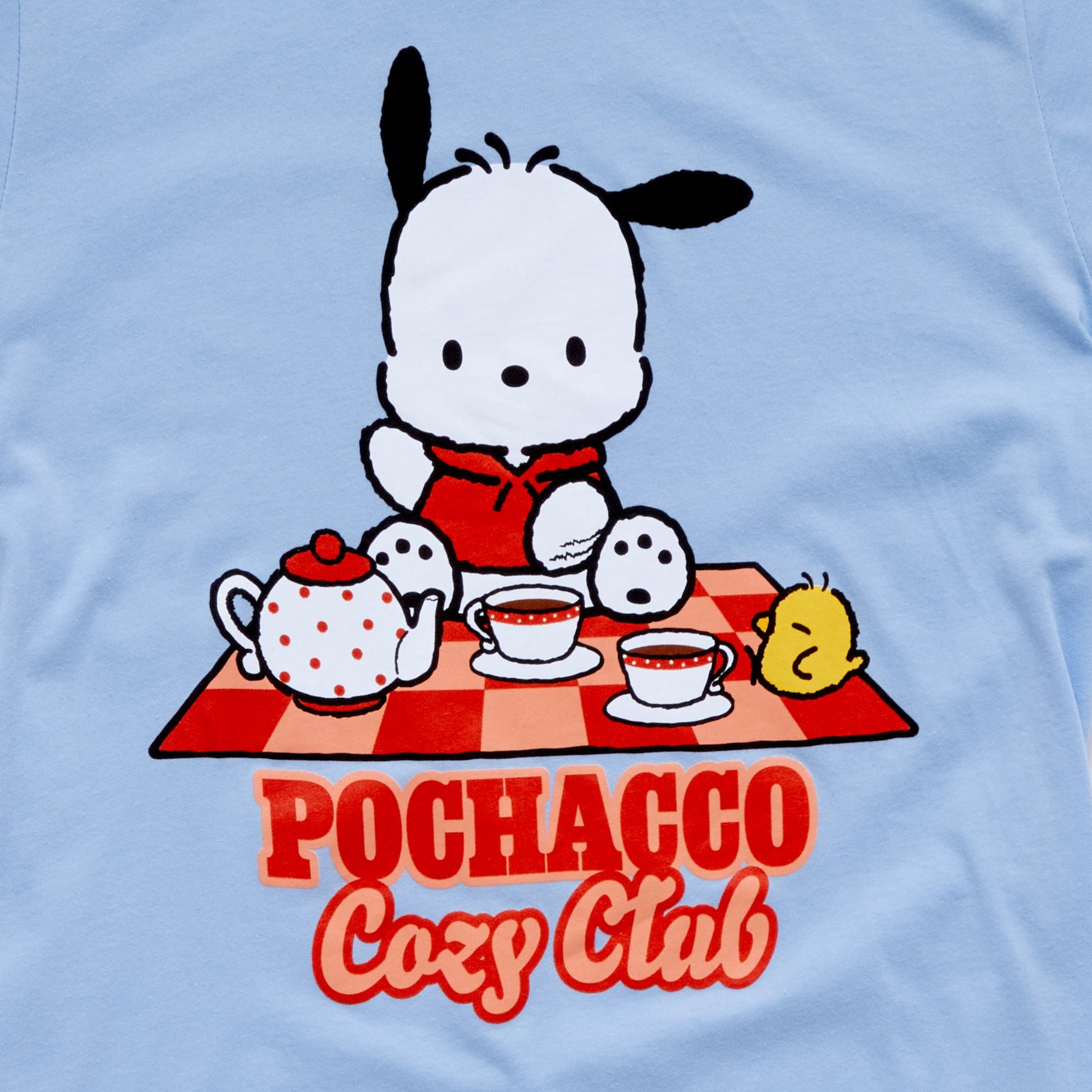 Pochacco Adult Cozy Club Tee (Light Blue)