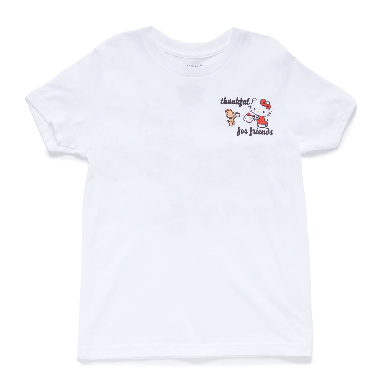 Hello Kitty and Friends Big Kids Thankful For Friends Tee (White)