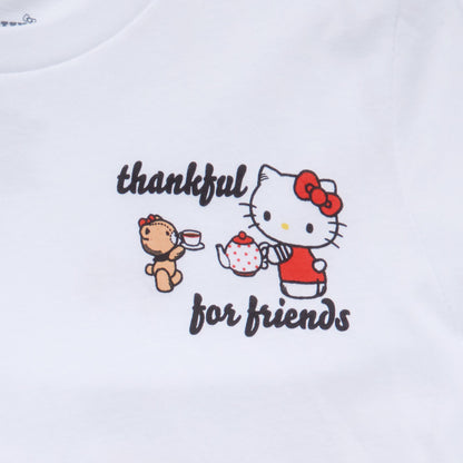 Hello Kitty and Friends Big Kids Thankful For Friends Tee (White)