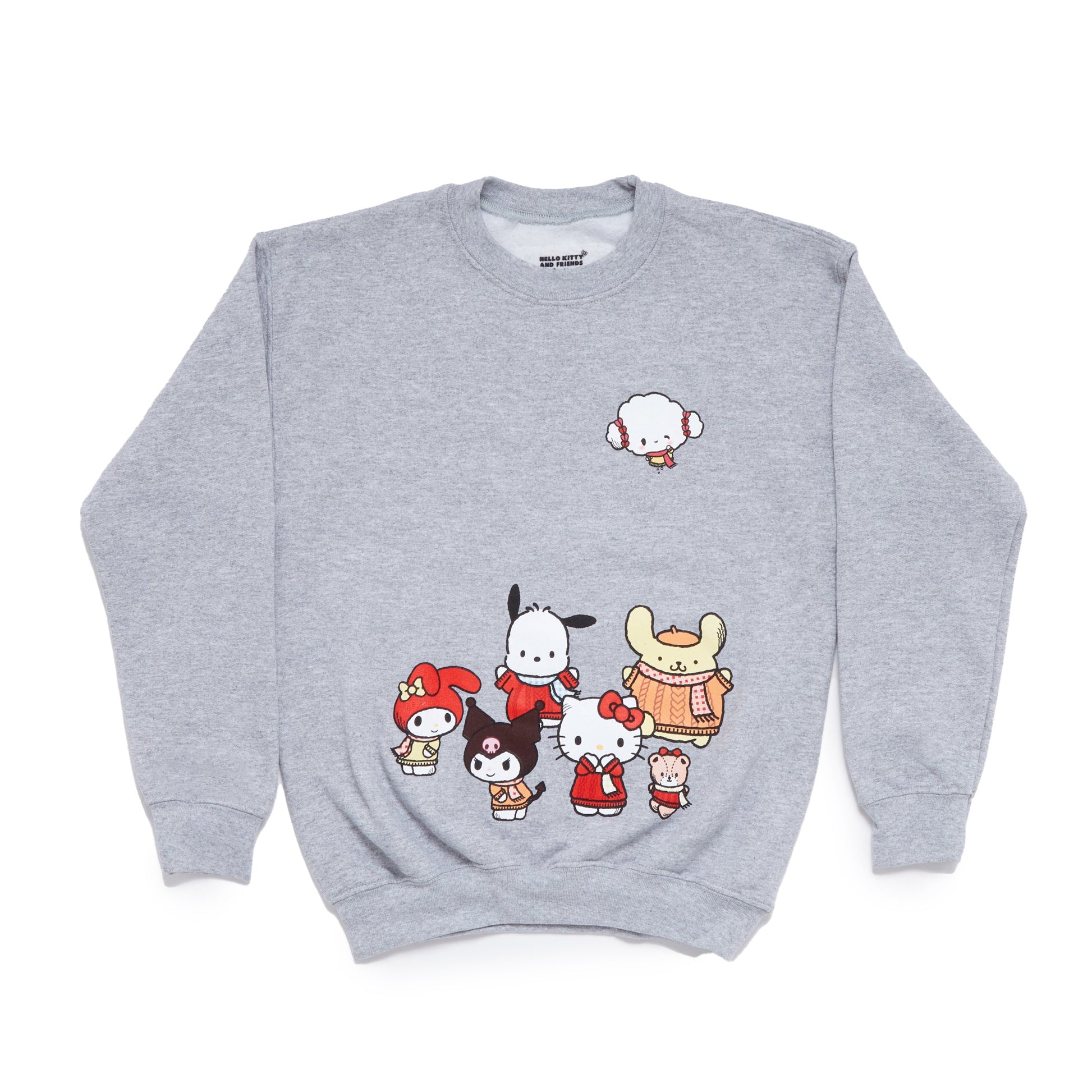 Hello Kitty and Friends Big Kids Cozy Fleece Loungewear Set (Heather)