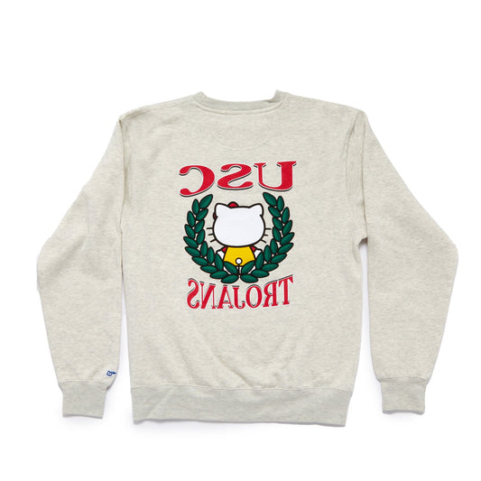Hello Kitty x USC Trojans Two Ways Sweatshirt (Oatmeal)