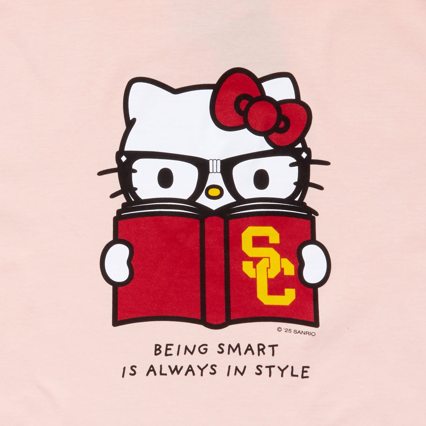 Hello Kitty x USC Trojans Being Smart Tee (Shell Pink)