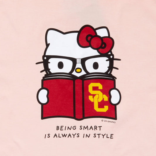 Hello Kitty x USC Trojans Being Smart Tee (Shell Pink)