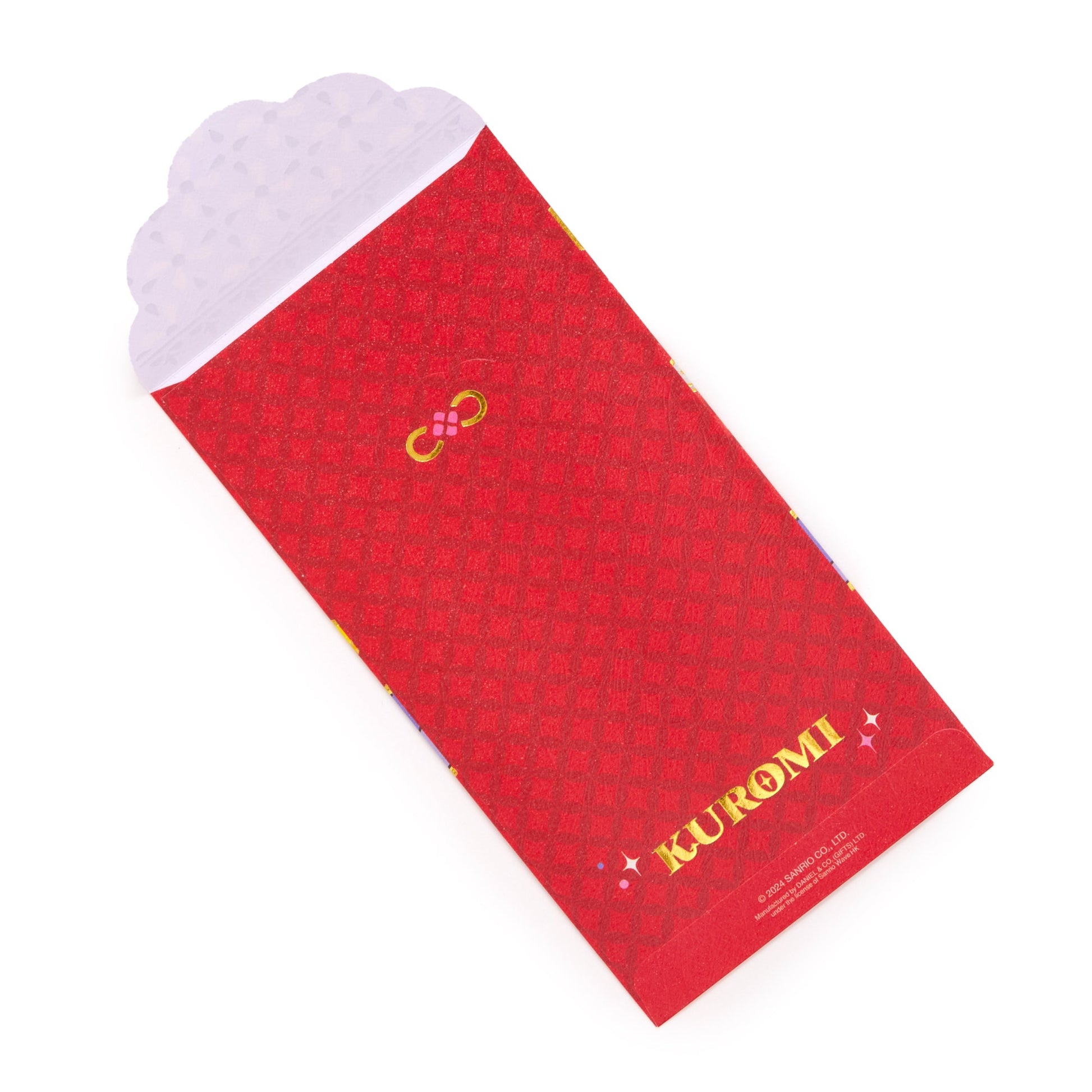 Kuromi 8-pc Vertical Enclosure Envelopes (Red)