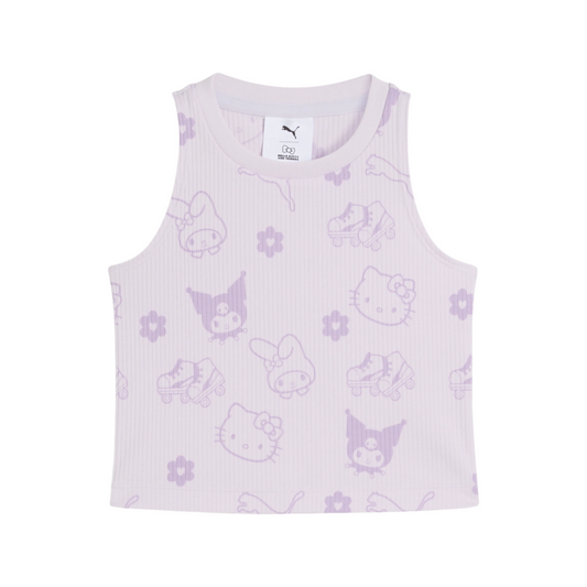Hello Kitty and Friends x PUMA Kids Ribbed Tank Top (Lilac Frost)