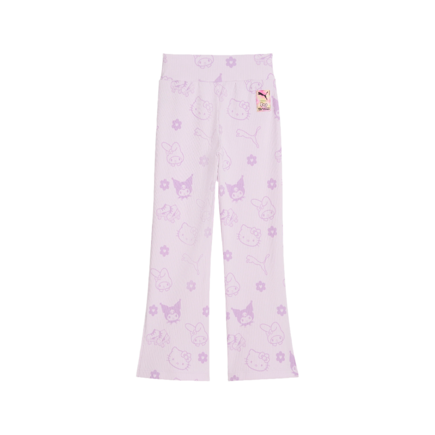 Hello Kitty and Friends x PUMA Kids Ribbed Flared Leggings (Lilac Frost)