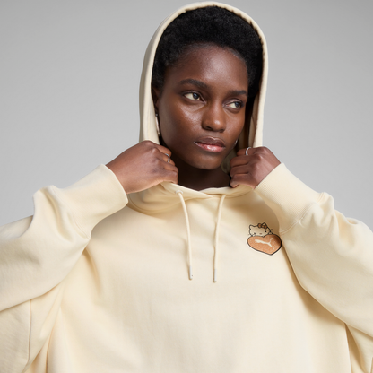 Hello Kitty x PUMA Graphic Oversized Hoodie (Alpine Snow)