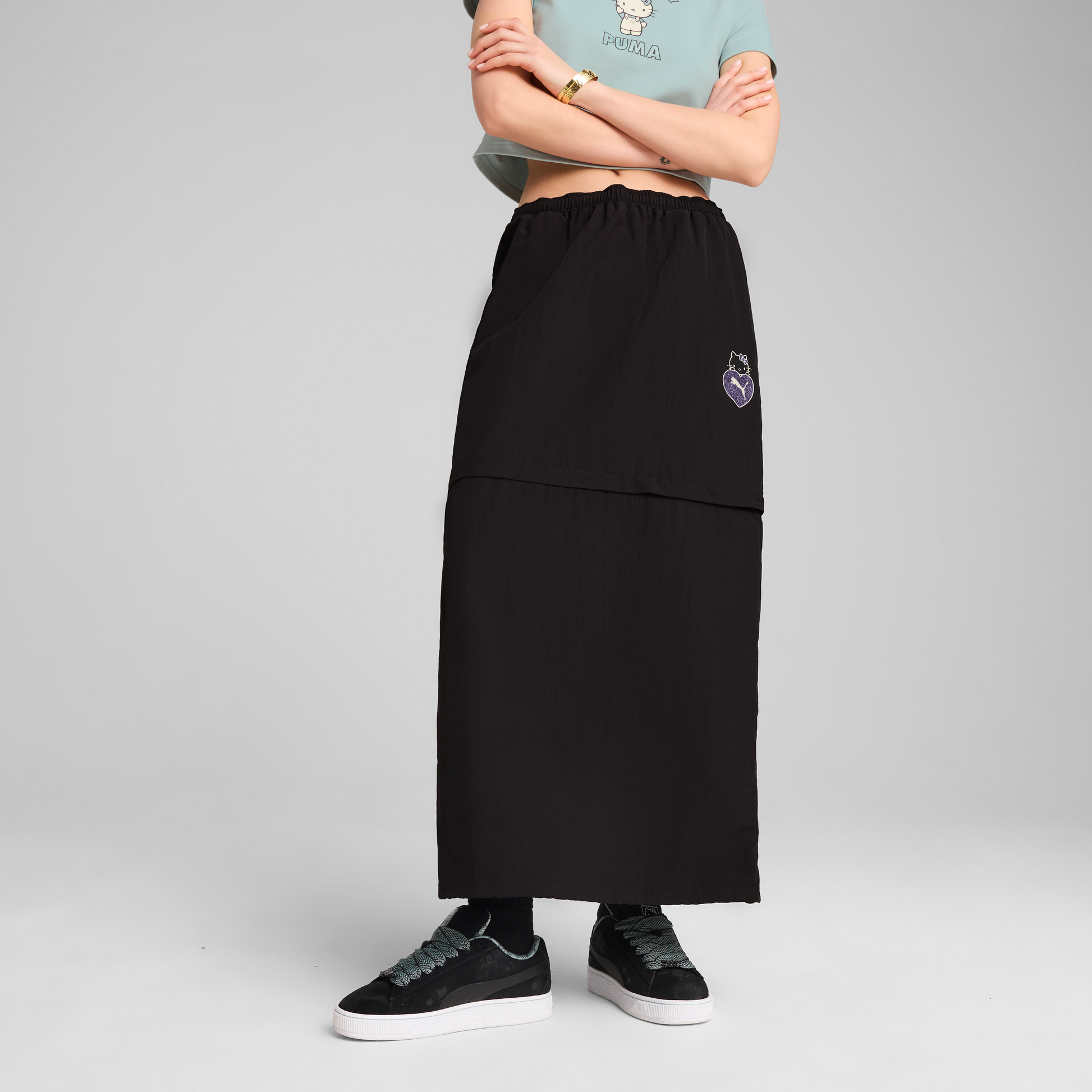 Hello Kitty x PUMA Woven Convertible Maxi Skirt (PUMA Black)