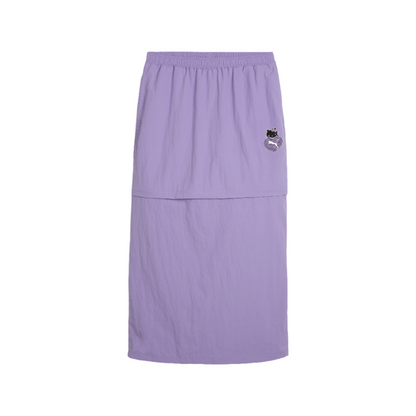 Hello Kitty x PUMA Woven Convertible Maxi Skirt (Lavender Alert)