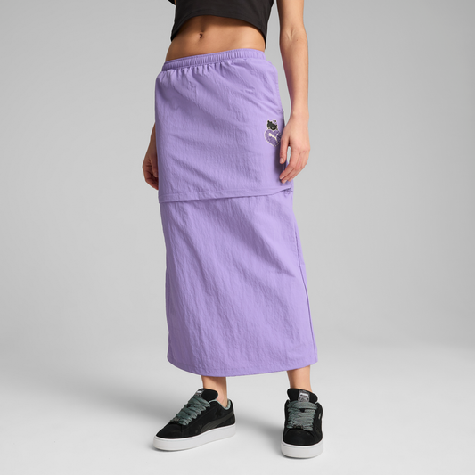 Hello Kitty x PUMA Woven Convertible Maxi Skirt (Lavender Alert)