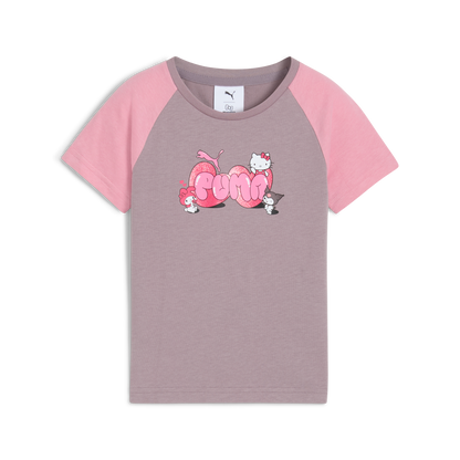 Hello Kitty and Friends x PUMA Kids Slim Graphic Tee (Plum Jam)