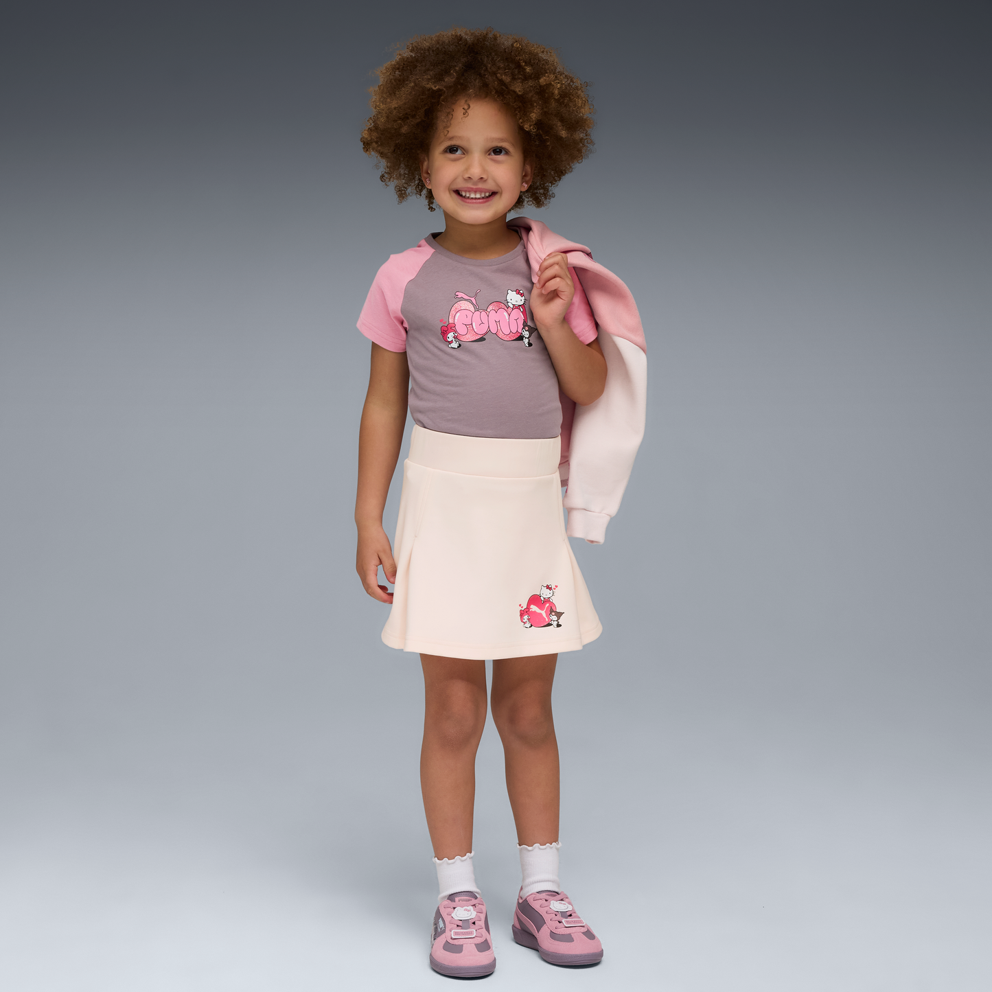 Hello Kitty and Friends x PUMA Kids Slim Graphic Tee (Plum Jam)