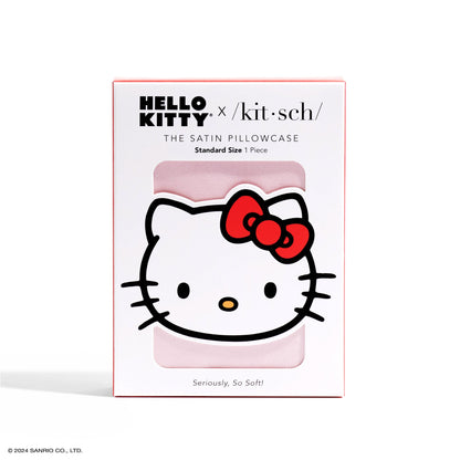 Hello Kitty x Kitsch Face Pillowcase (Solid Pink)