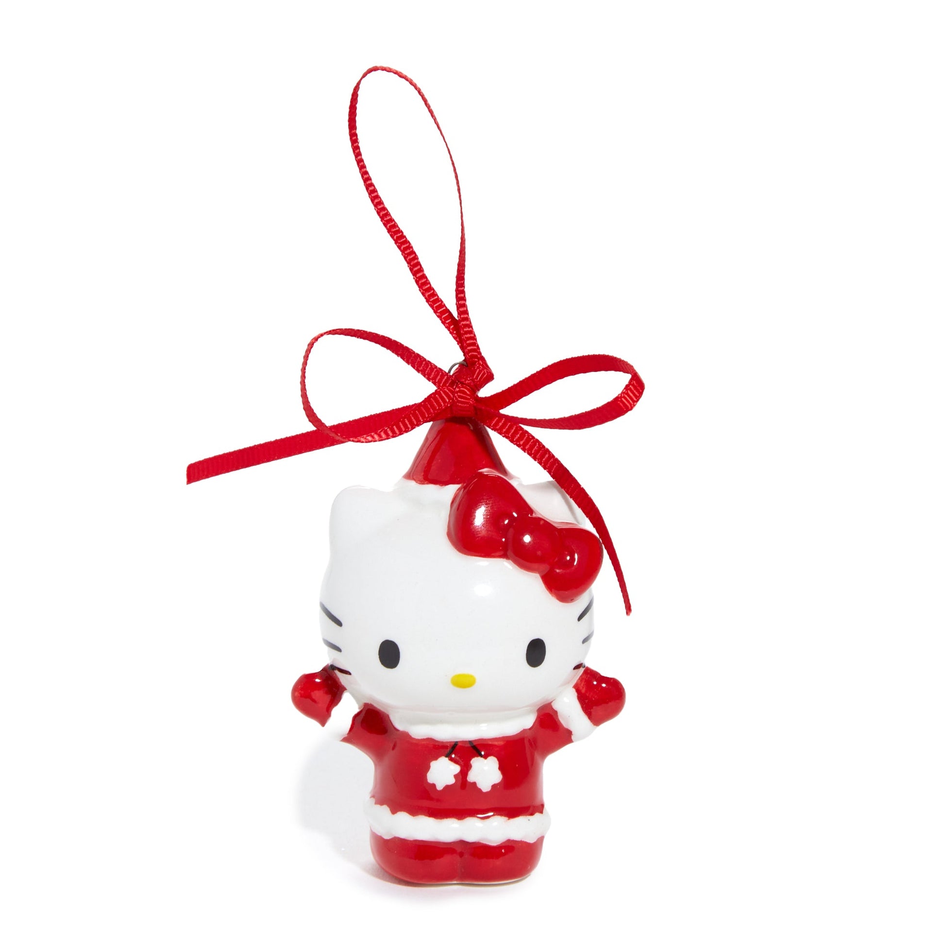 Hello Kitty and My Melody 2-pc Holiday Ceramic Ornament Set (Santa Suit)