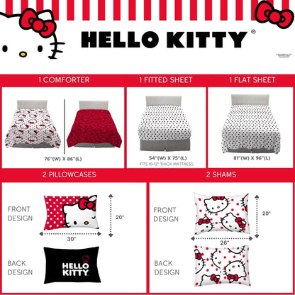 Hello Kitty Polka Dot Party Bedding Set