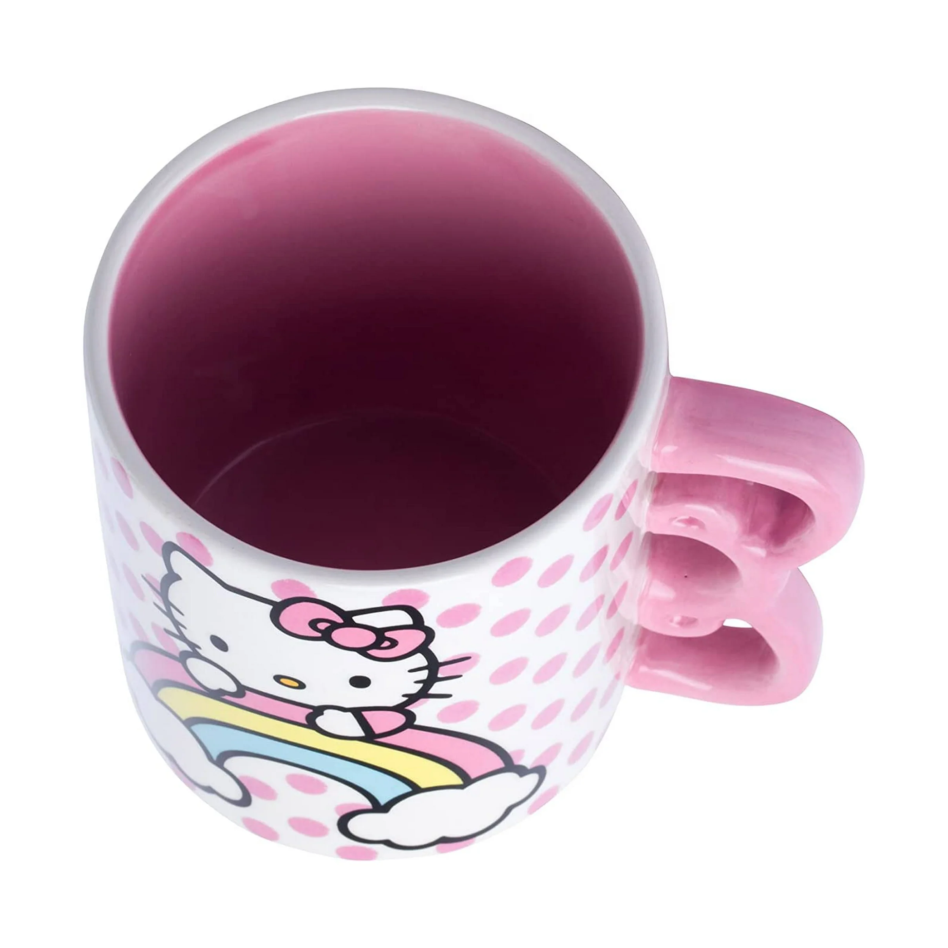 Hello Kitty Sculpted Bow & Rainbow Ceramic Mug