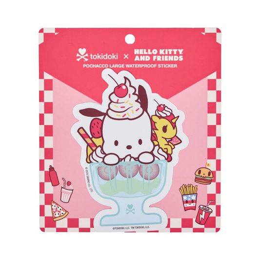 Pochacco x Tokidoki Large Sticker (Fast Food)