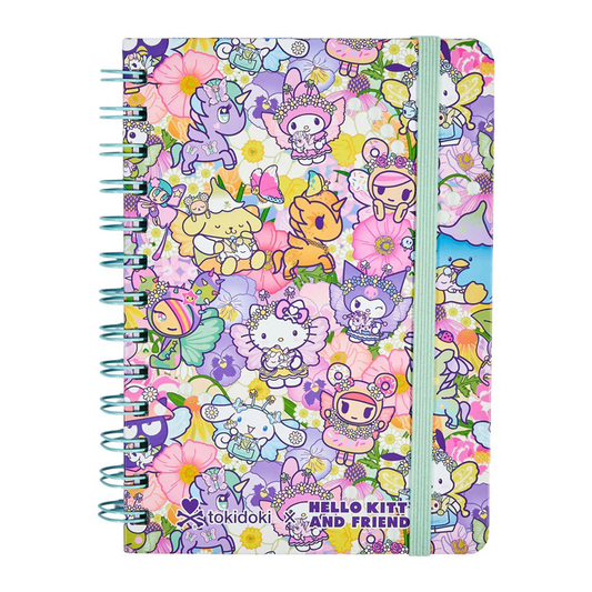 Hello Kitty and Friends x Tokidoki Spiral Notebook (Butterfly Garden)