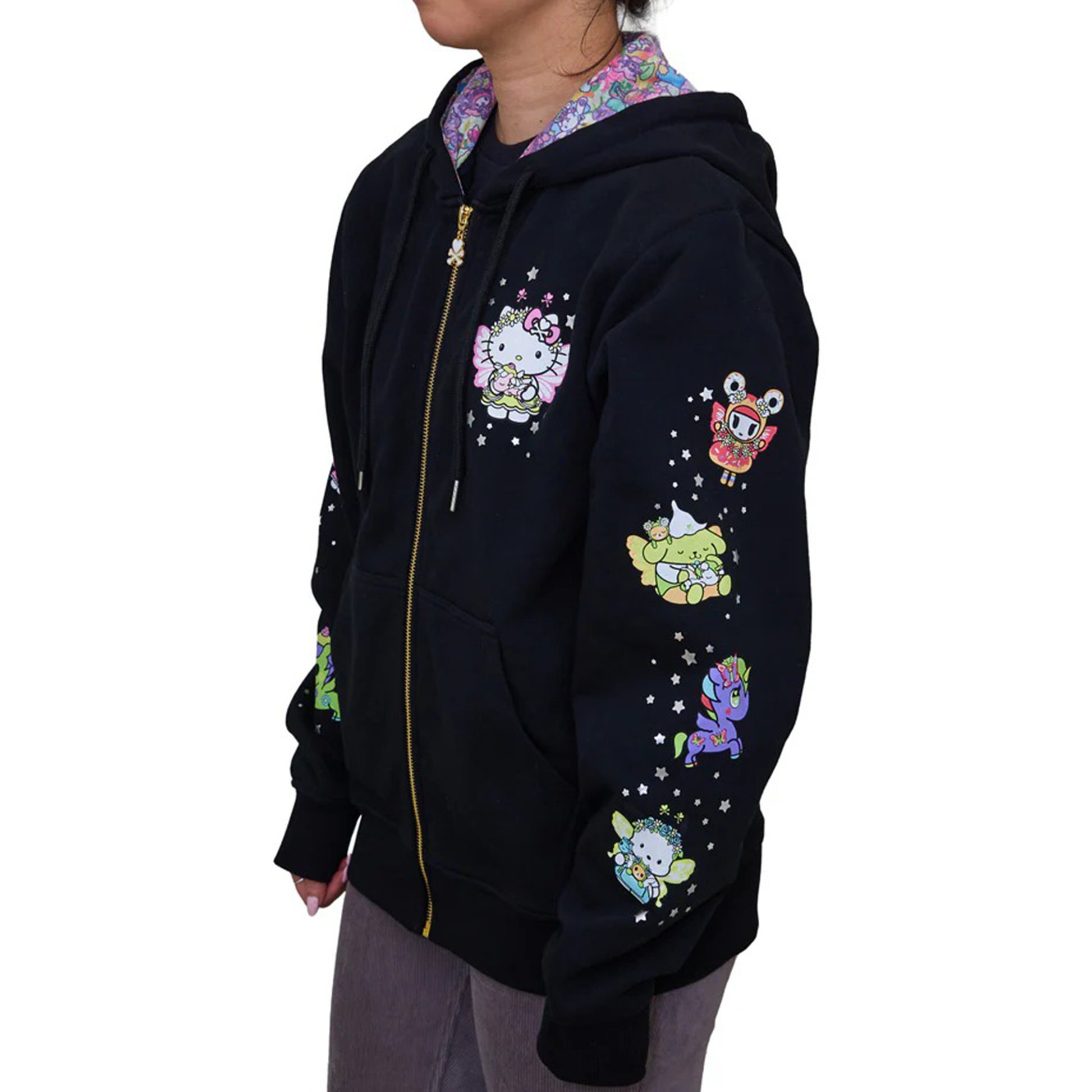 Hello Kitty and Friends x Tokidoki Winged Friends Hoodie (Butterfly Garden)