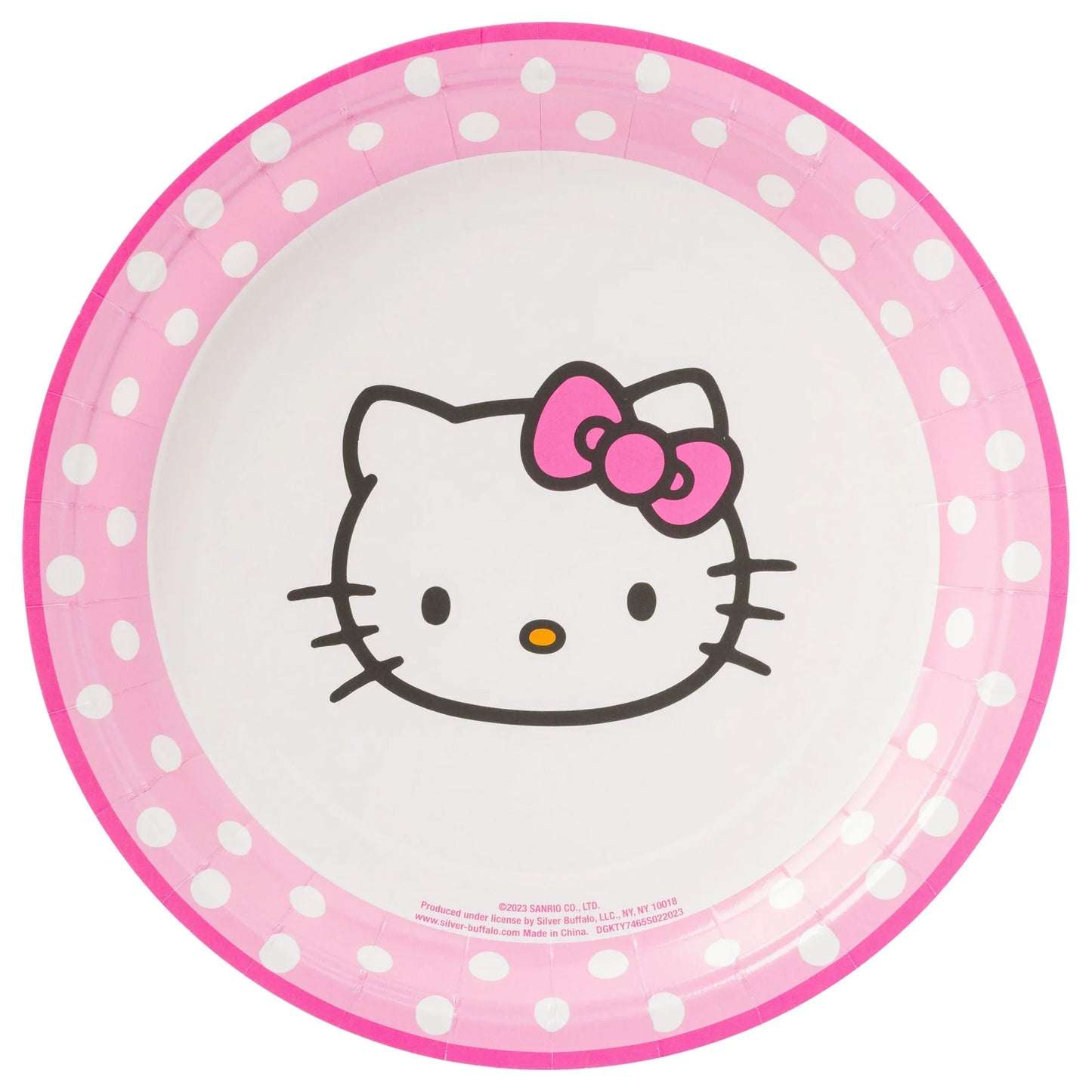 Hello Kitty Paper Napkin & Plate 32-pc Party Pack (Pink Dots)