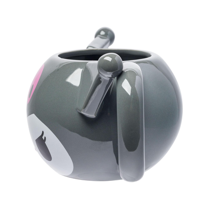 Kuromi Face Sculpted Mug (Gray)