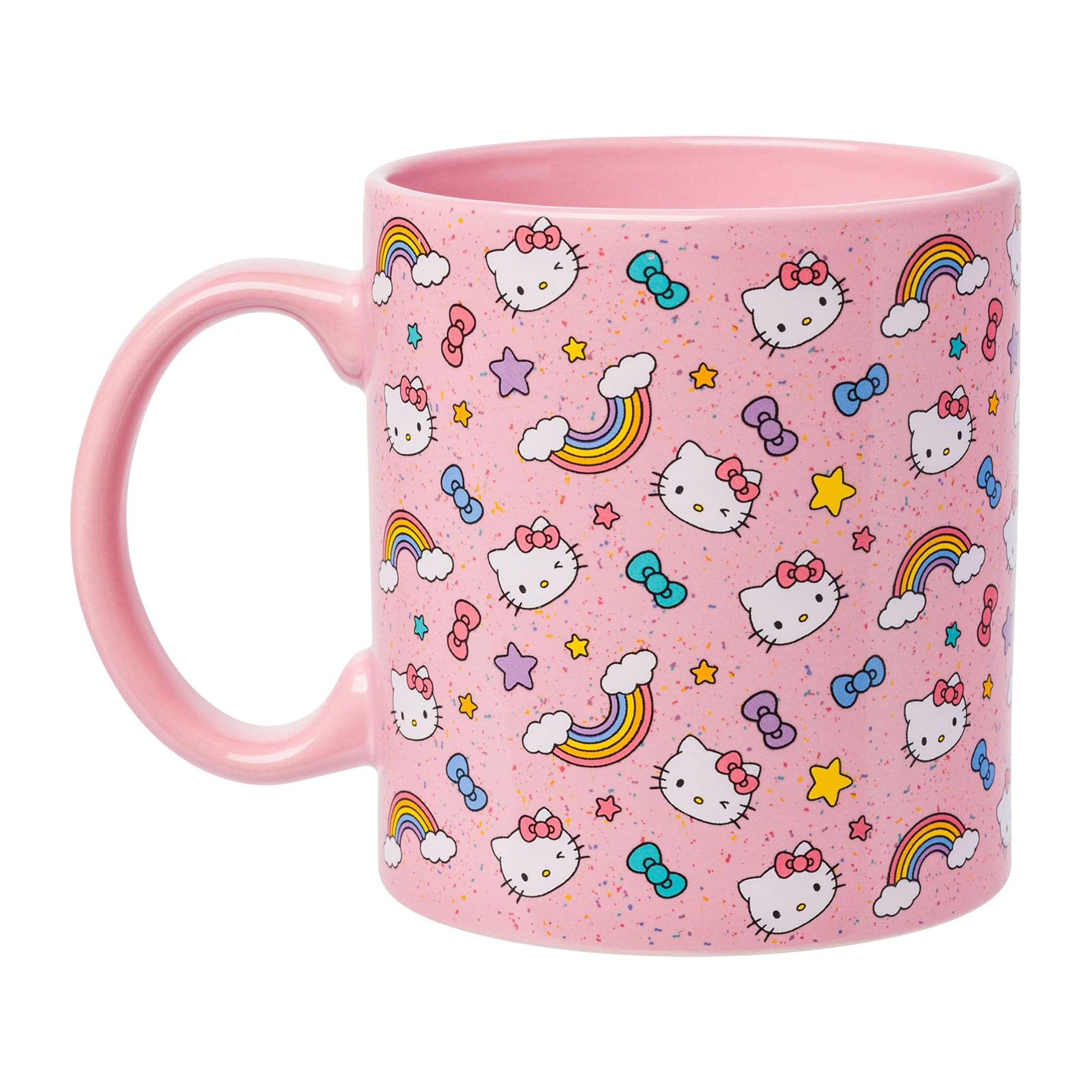Hello Kitty Ceramic Mug (Stars, Bows, & Rainbows)