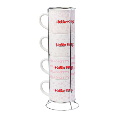 Hello Kitty Expressions 5-Piece Ceramic Mug Stack