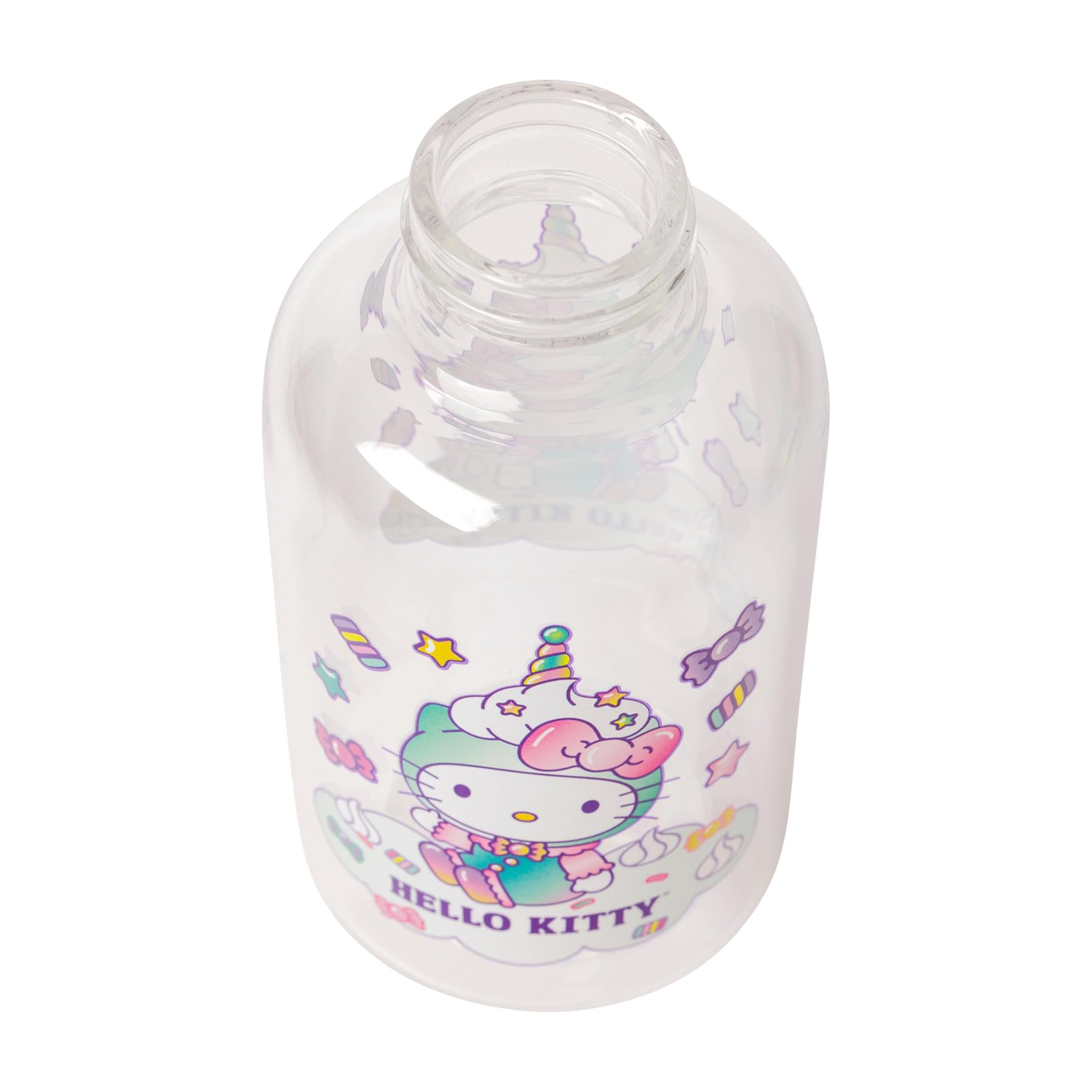 Hello Kitty 15oz Mini Milk Bottle Glass Tumbler