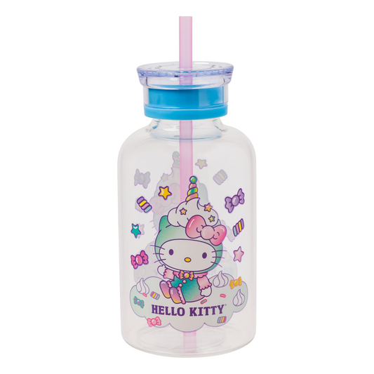 Hello Kitty 15oz Mini Milk Bottle Glass Tumbler