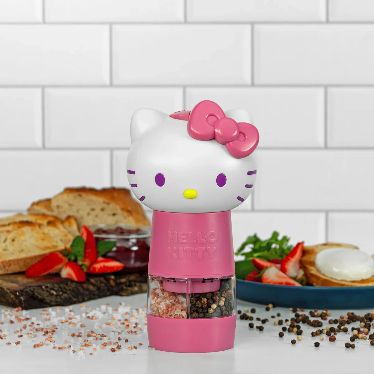 Hello Kitty One-Touch Salt & Pepper Grinder