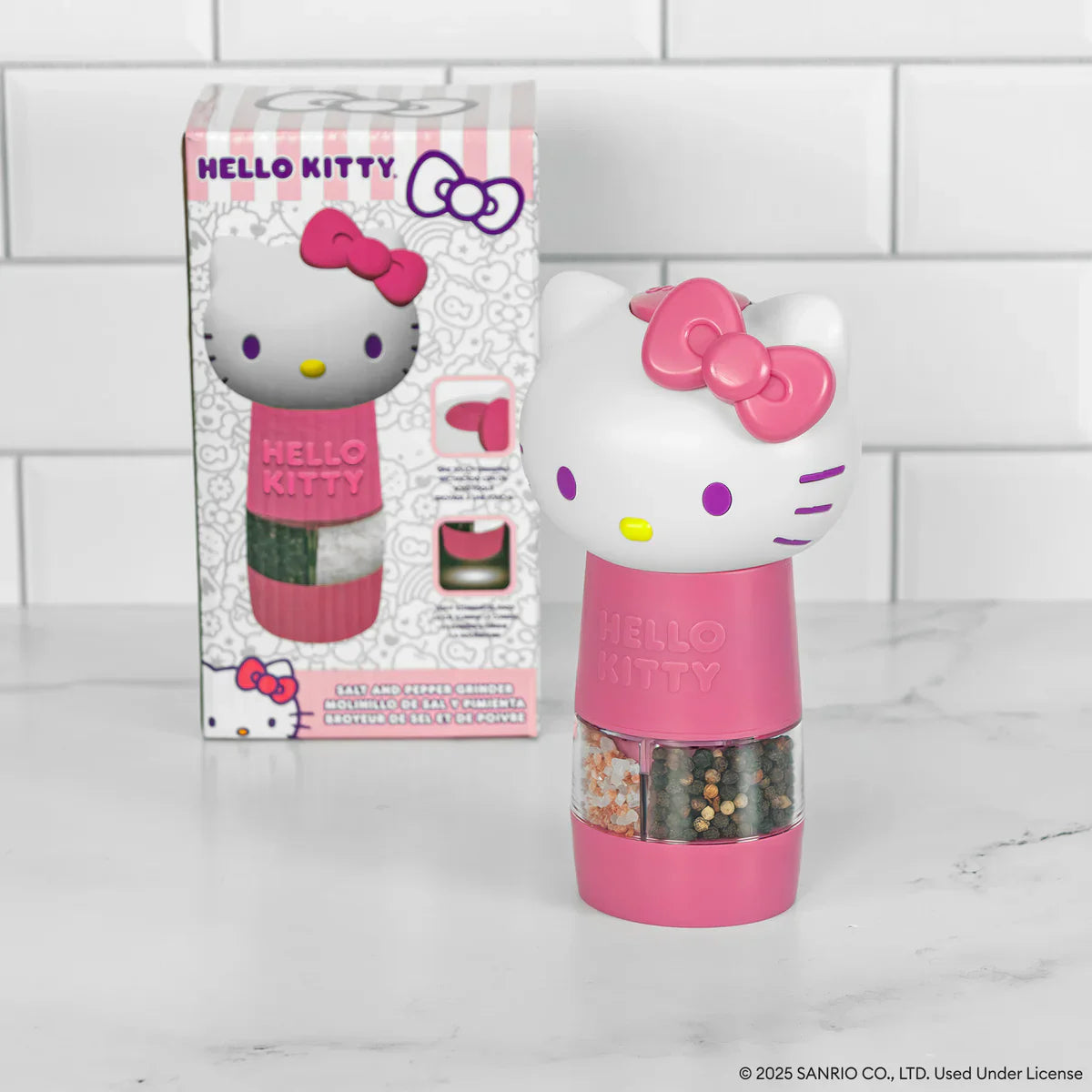 Hello Kitty One-Touch Salt & Pepper Grinder