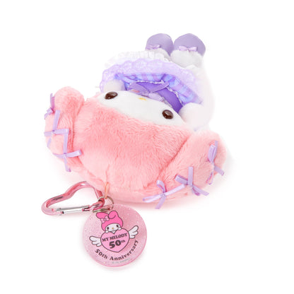 My Melody Pink Ribbon Plush Mascot Keychain (50th Anniv. Series)