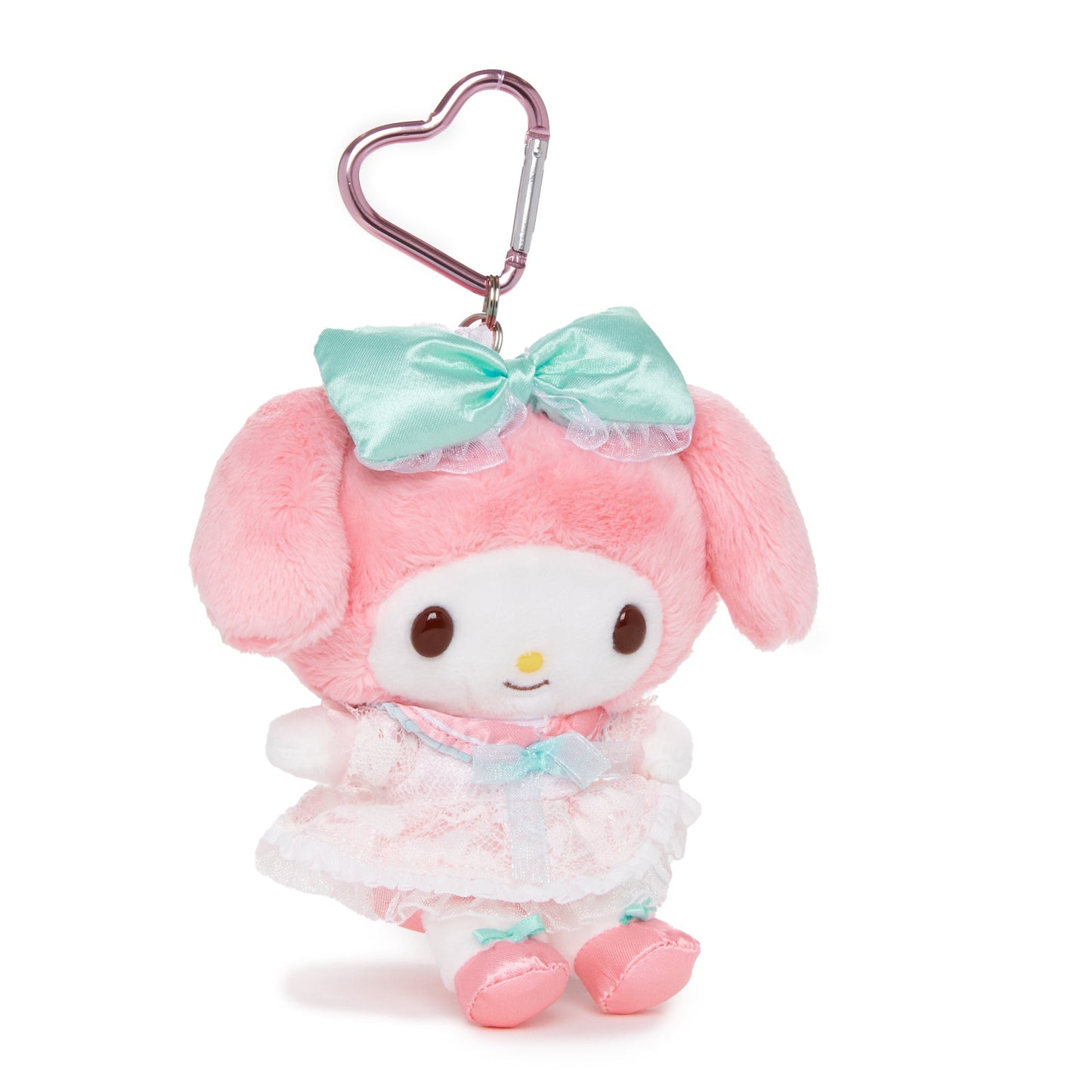 My Melody Pink Bow Plush Mascot Keychain (50th Anniv. Series)