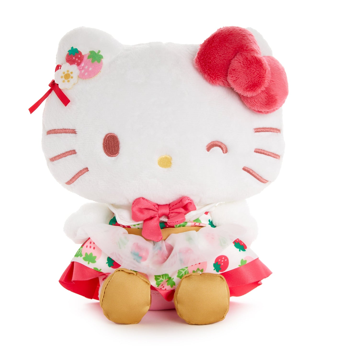 Hello Kitty 8" Plush (Strawberry News 50th Anniversary)
