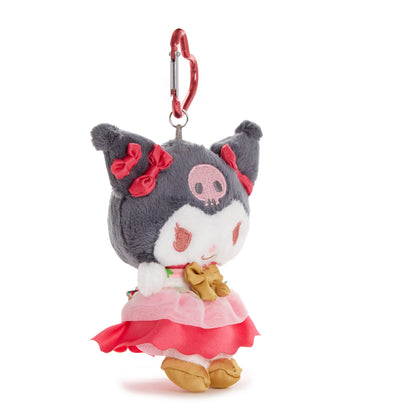 Kuromi Plush Mascot Keychain (Strawberry News 50th Anniversary)