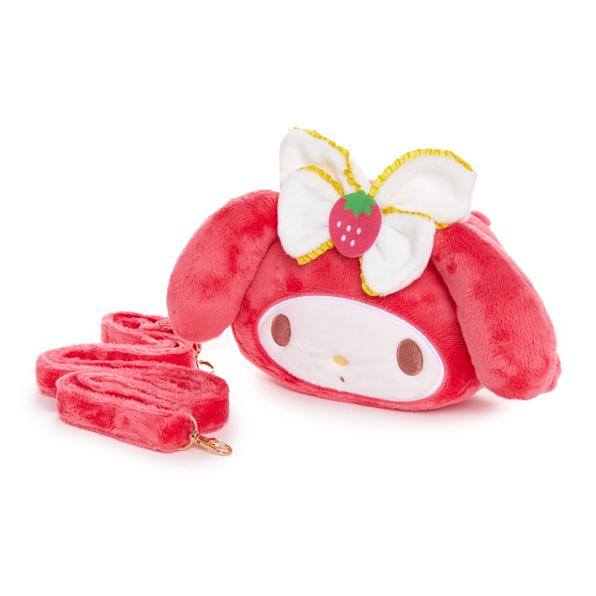 My Melody Plush Crossbody Bag (Strawberry News 50th Anniversary)