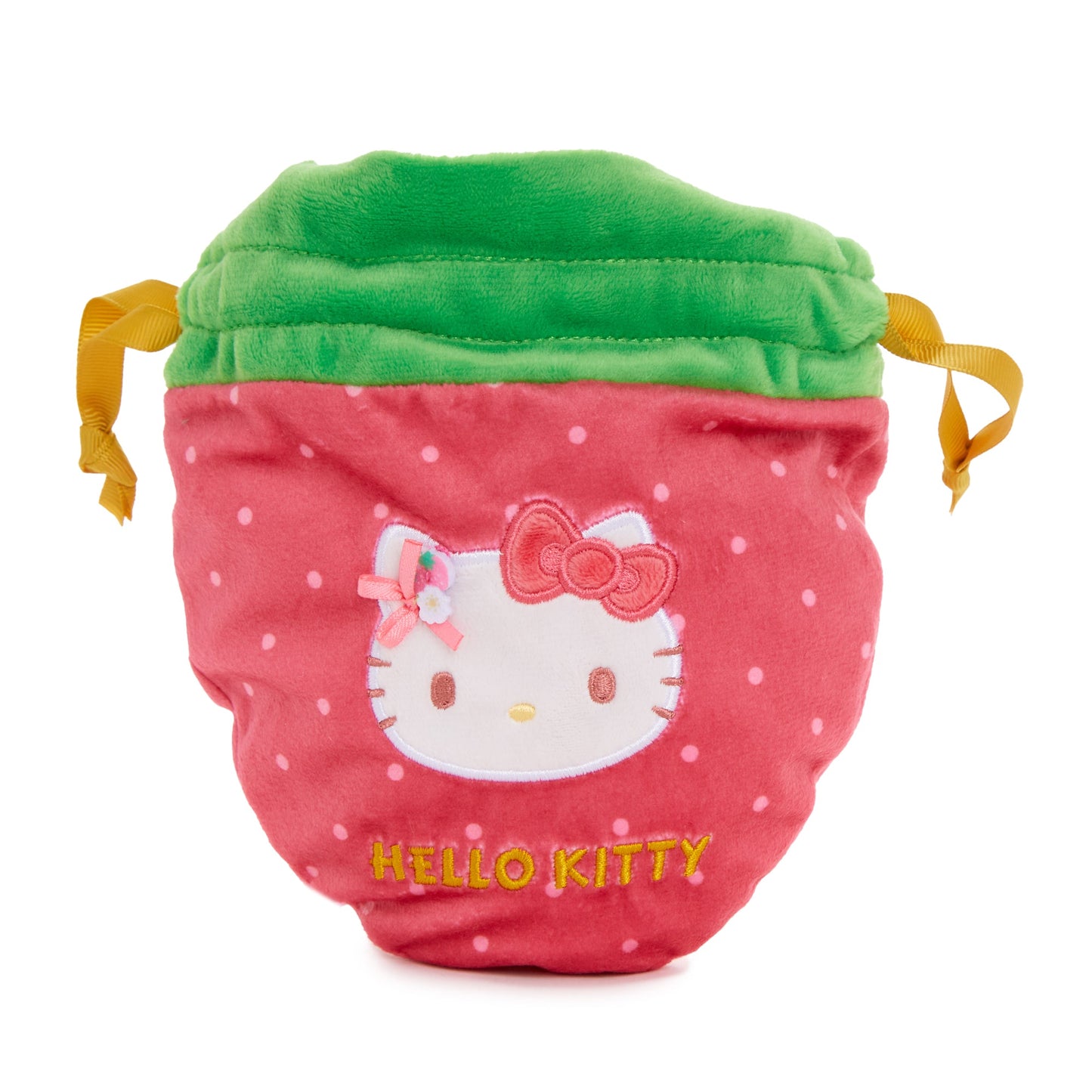 Hello Kitty Drawstring Pouch (Strawberry News 50th Anniversary)