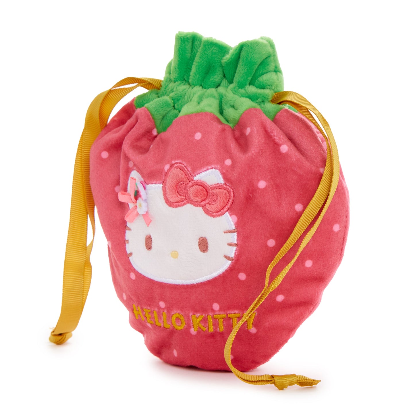 Hello Kitty Drawstring Pouch (Strawberry News 50th Anniversary)