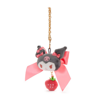 Kuromi Plush Bag Charm (Strawberry News 50th Anniversary)