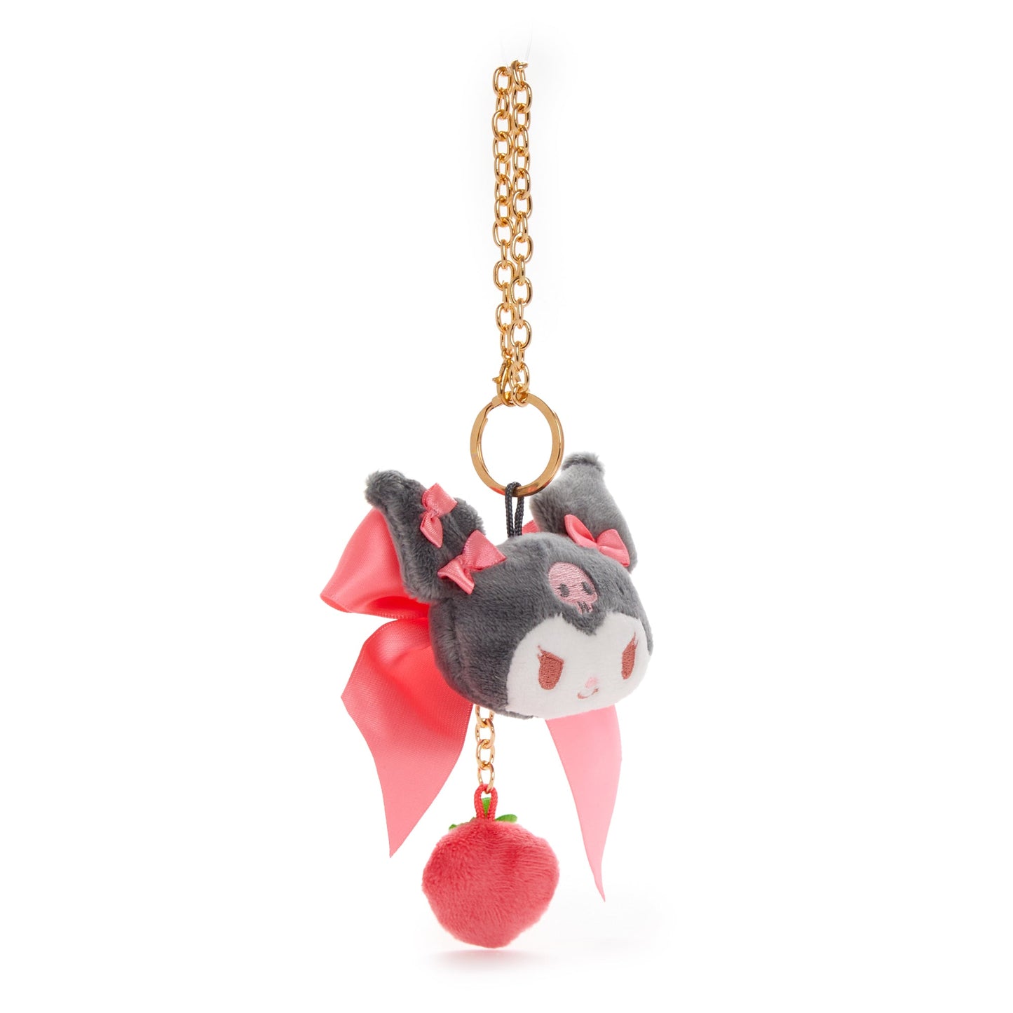 Kuromi Plush Bag Charm (Strawberry News 50th Anniversary)