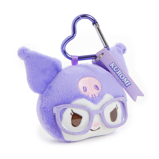 Kuromi Plush Mascot Keychain (Glasses Series)