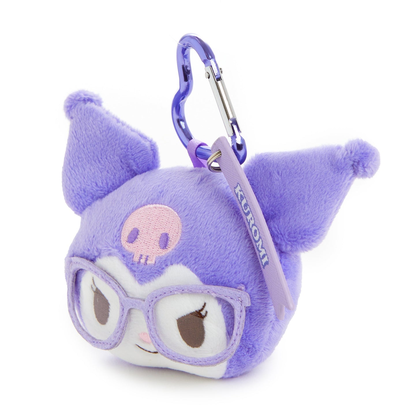Kuromi Plush Mascot Keychain (Glasses Series)