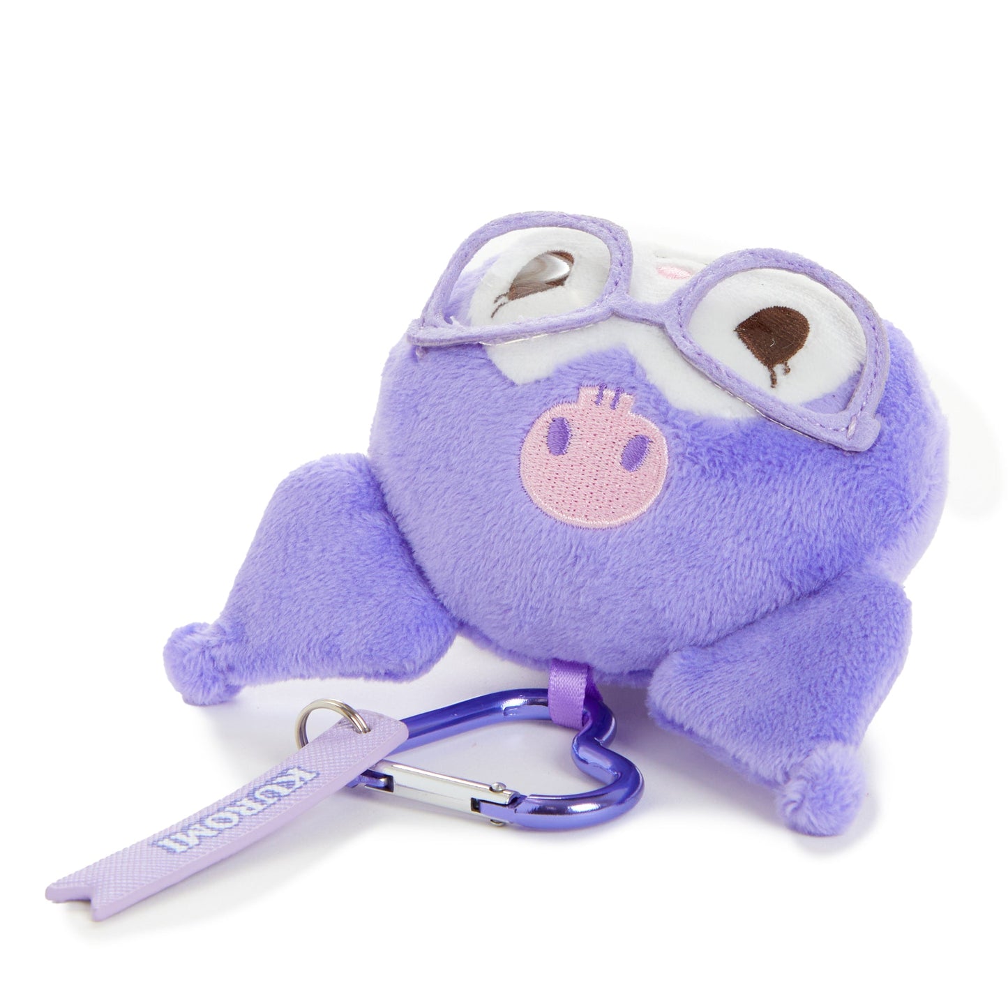 Kuromi Plush Mascot Keychain (Glasses Series)