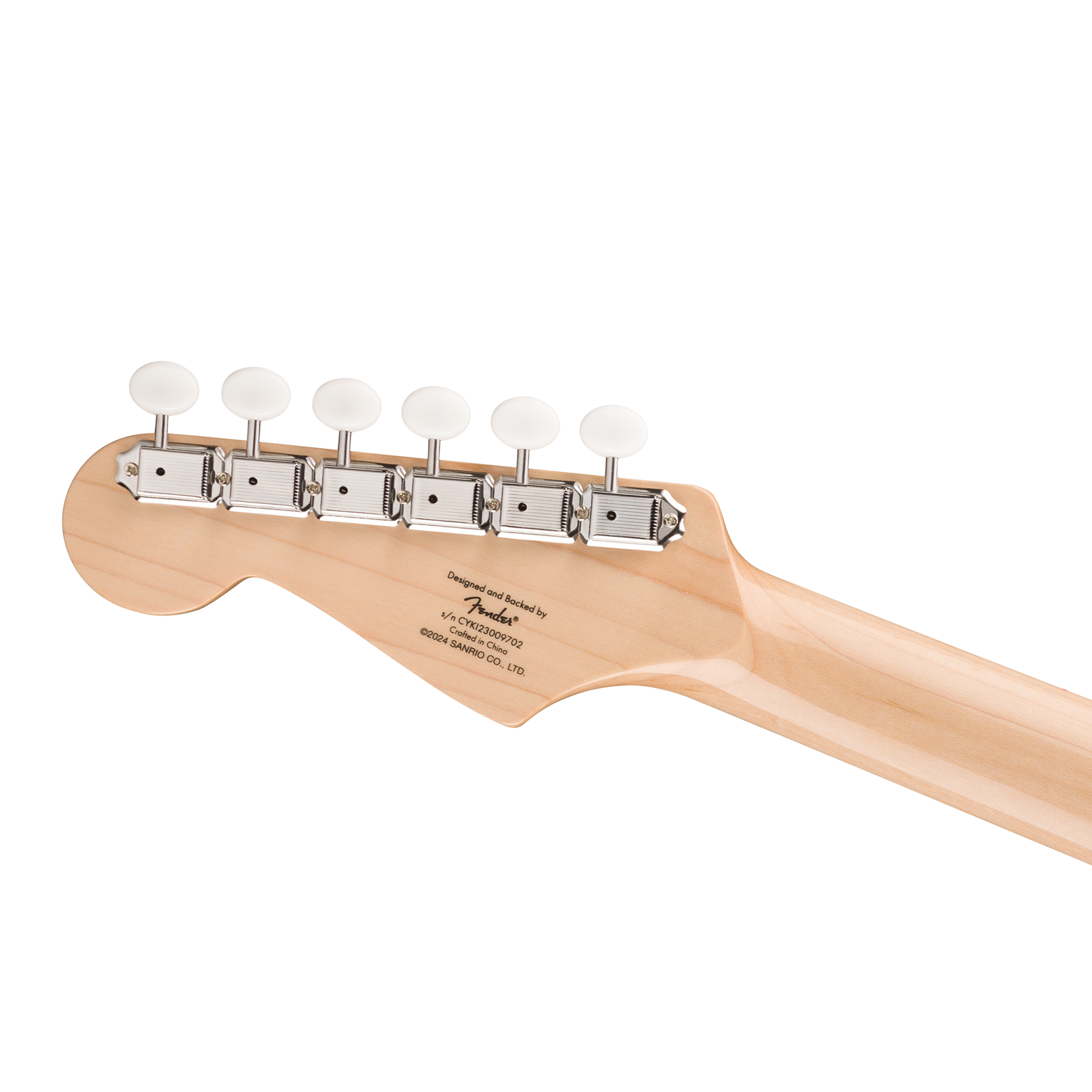 Hello Kitty x Fender White Stratocaster Guitar