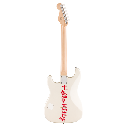 Hello Kitty x Fender White Stratocaster Guitar
