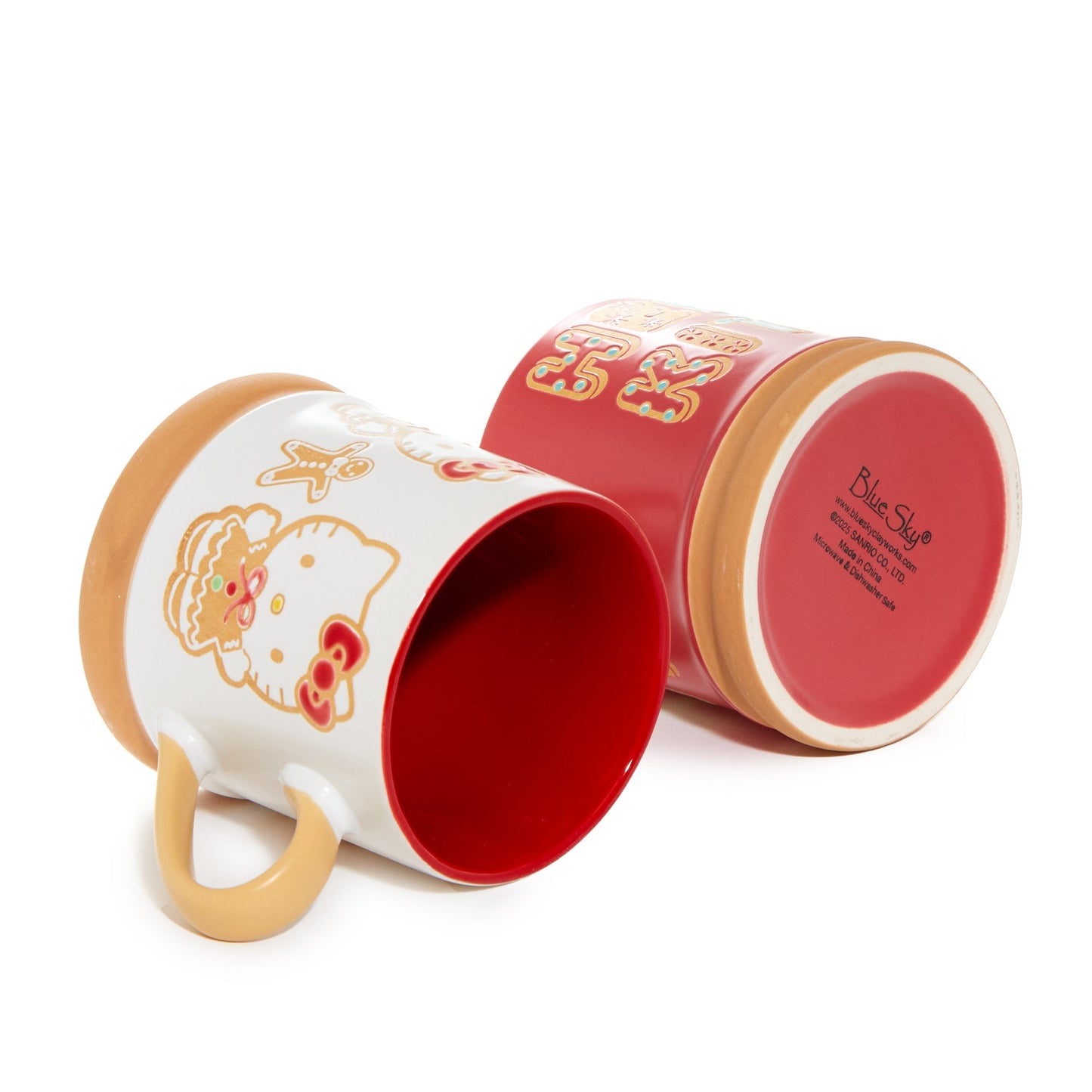 Hello Kitty Gingerbread Holiday Ceramic Mug Gift Set (Set of 2)