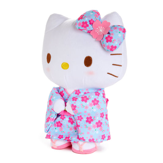 Hello Kitty 12" Blue Standing Plush (Spring Kimono Series)