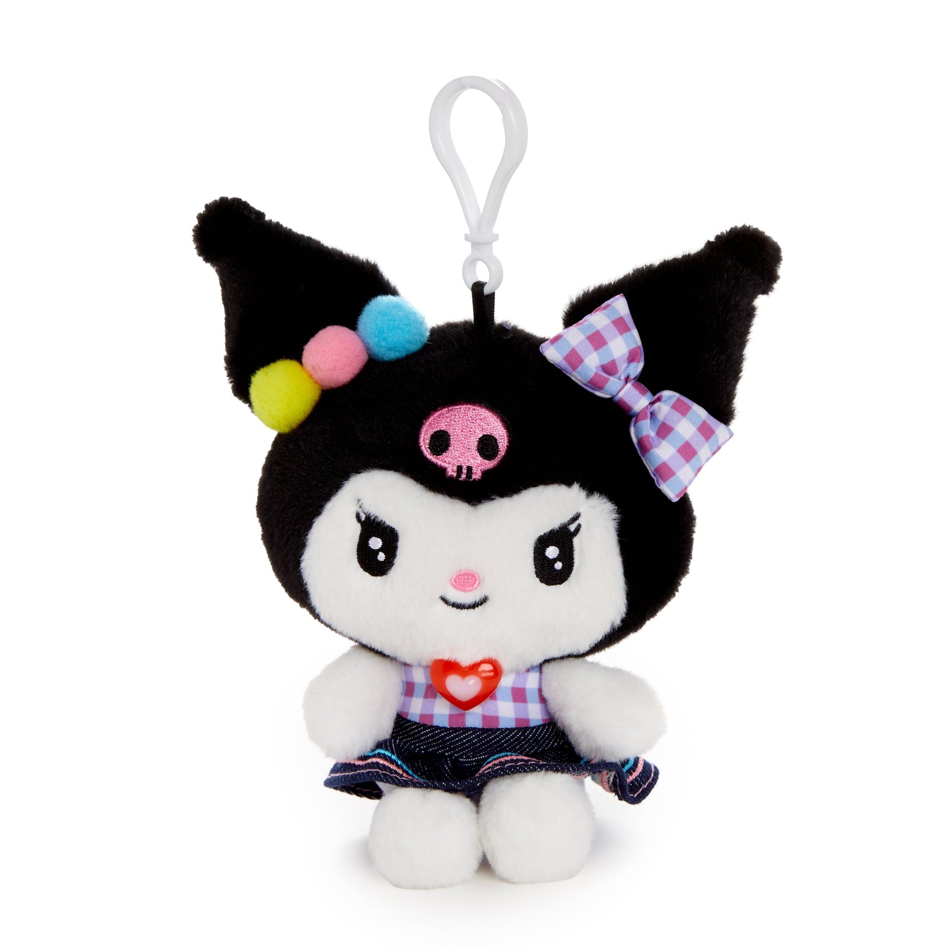 Kuromi Mascot Clip (Retro Denim Series)