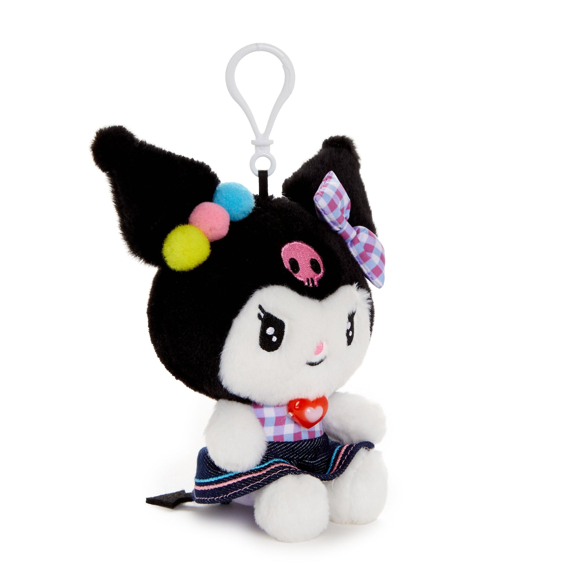 Kuromi Mascot Clip (Retro Denim Series)